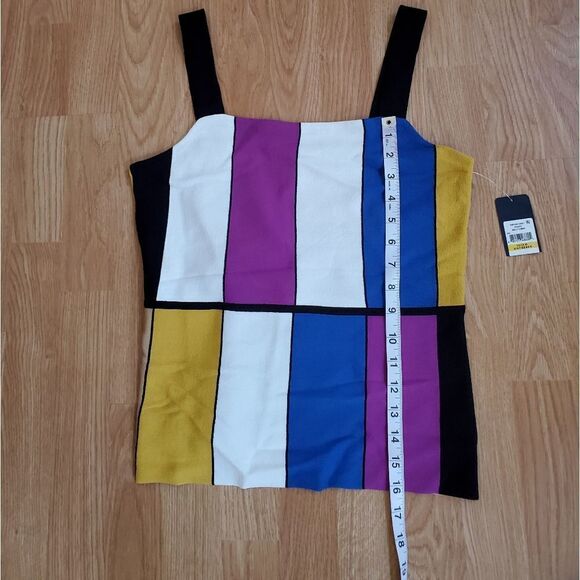 NEW! Rachel Roy Massima Multicolor Block Tank size Medium - Picture 11 of 14